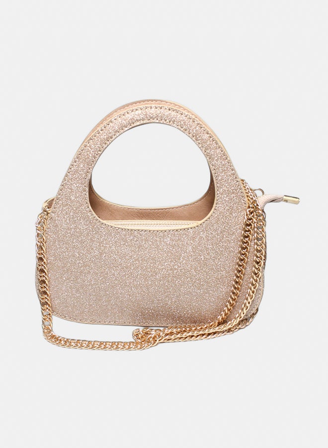Glitter Women Hand Bag - Gold - Image 3