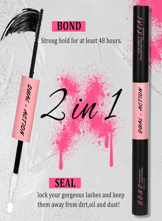 Himirell Lash Bond And Seal, Remover, Tweezers Kit Long-Lasting, Waterproof For DIY Eyelash Extension At Home Use Beginners Friendly Kit 4-in-1 - Image 4