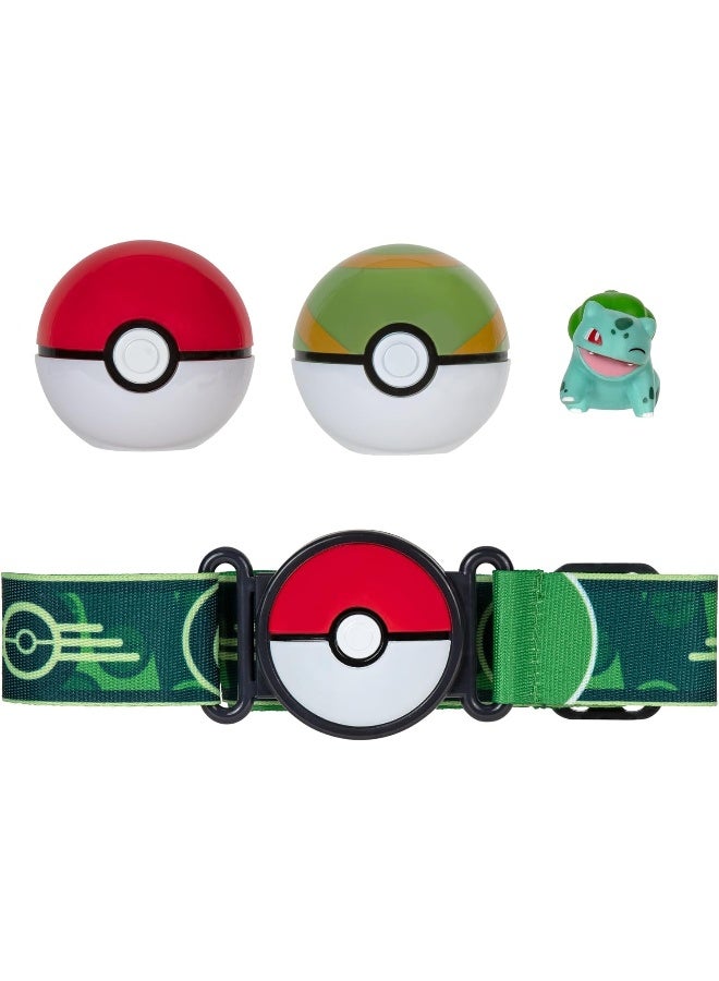 Pokemon Pokémon Set-2-Inch Bulbasaur Battle Figure with Clip ‘N’ Go with Nest Ball and Pokéball Accessories - Image 4