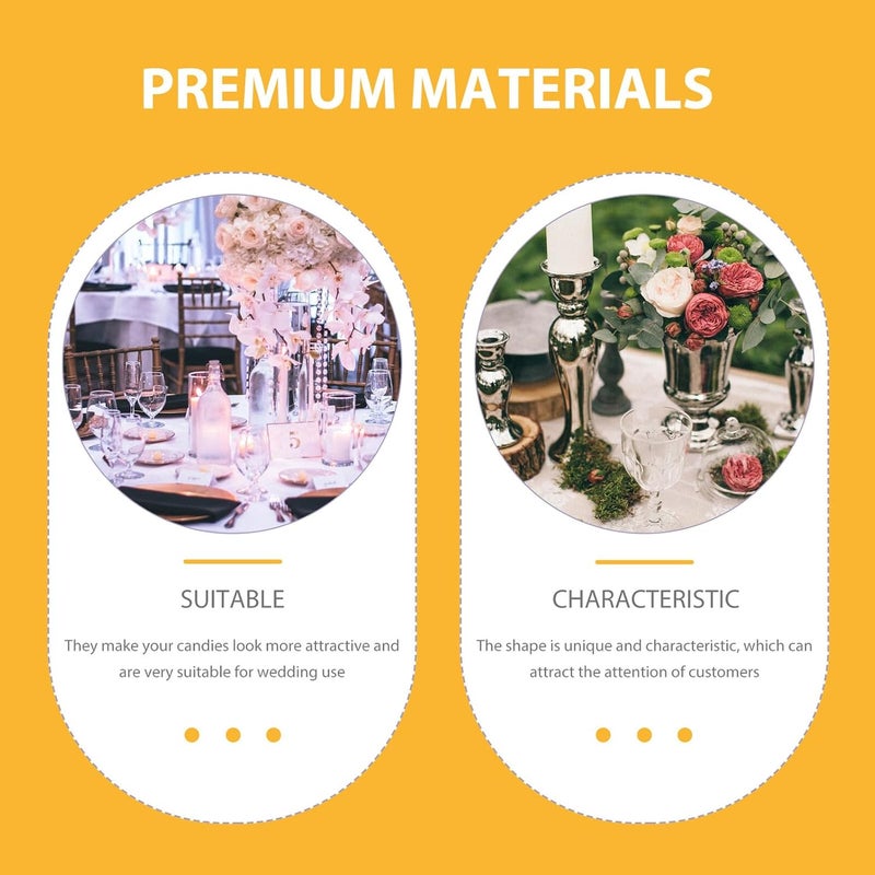 IDEANATEGRATE Wedding Candy Boxes and Biscuit Containers 24pcs Set Silver and Gold Candy Packing Boxes for Wedding Supplies and Festival Favor Holders Random Color - Image 5