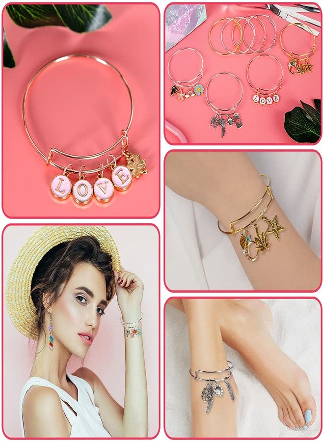Sofier 542pcs Bangle Bracelet Making Kit DIY Jewelry Making Kit and Supplies Expandable Charm Bracelets Pendants Plier Set Toy Art Craft Gift for Girl Teen Women Adult - Image 3