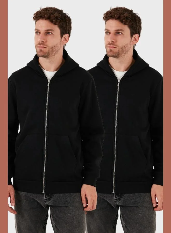 Buratti Buratti Regular Fit Hooded Winter 2-Pack Sweat Men's SWEAT 5905340S2