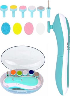 Generic Fantastic-Kids-Toys Electric Baby Nail Drill Set, Toenail Care Kit, Safe Manicure Kit for Babies and Women with LED Light and Nail Drill Heads (Sky blue) 