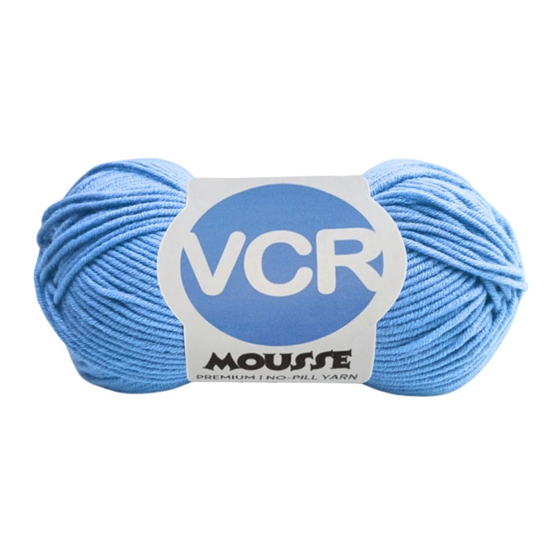 VCR 4ply Sky Blue Yarn, 100 Grams Hank, 190 Meters Length, Acrylic Ball for Crochet and Knitting, Soft Crosia Threads, Pack of 1 Yarn, Suitable for DIY Crafts - Image 5