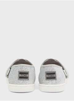 TOMS Kids Glitter Alpargata Slip-Ons Loafers  - Image 2