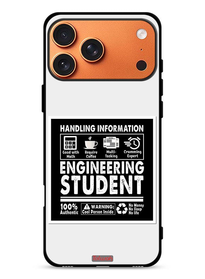 Tolwak Apple iPhone 17 Pro Max Protective Case Cover Engineering Student Sticker - Image 1