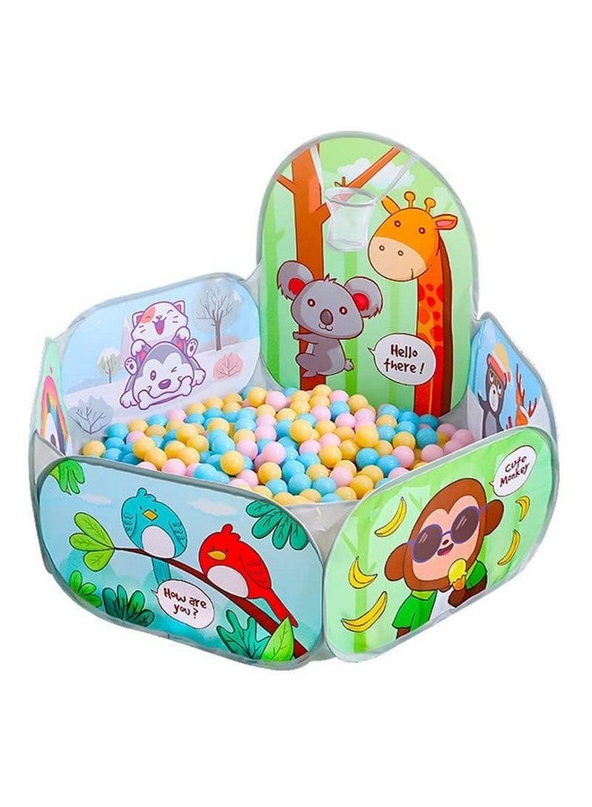 Magicwand X-X-Large Size Mesh Multi-Colored Cartoon Theme Pop-Up Activity Basket Ball-Pool【50 Balls】【Age Upto 3 Yrs】 - Image 1