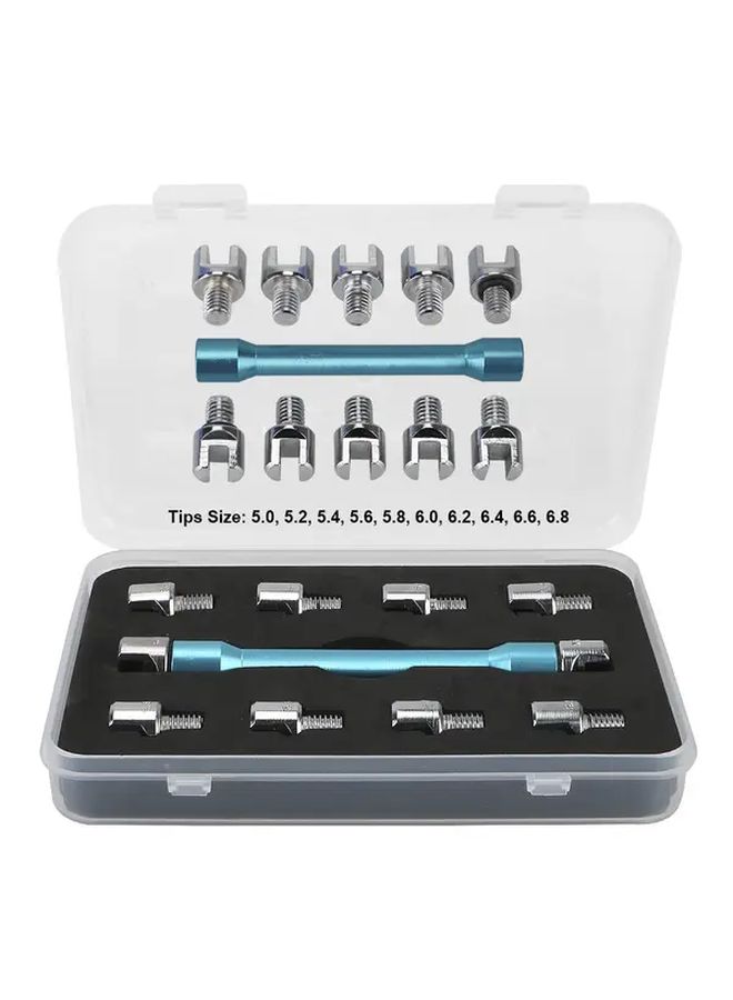 Blue Motorcycle Spoke Wrench Adjustable Tool - Image 1