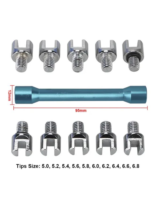 Blue Motorcycle Spoke Wrench Adjustable Tool - Image 2