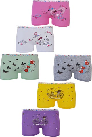 Rival to All 6-Piece Girls' Boxer Colorful Lycra Cotton Underwear Panties - pzsku/ZC1378BCCD2240C674255Z/45/_/1725722470/e7cc4646-9728-4d61-9f6f-174bdb7e66c0