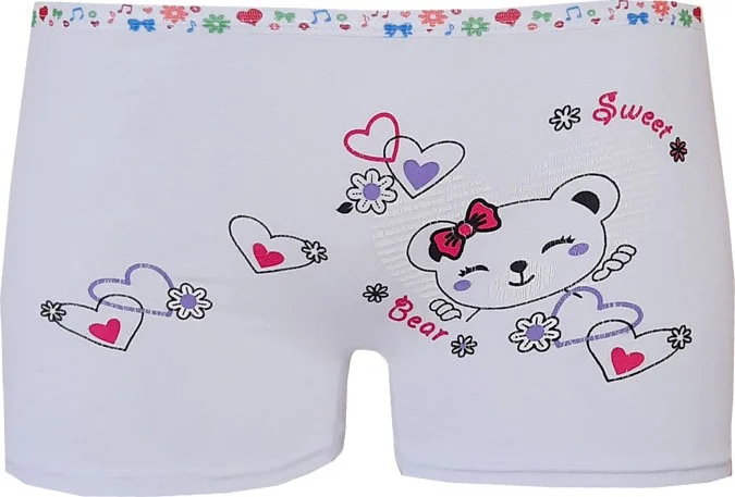 هيبسين راكيب Rival to All 6-Piece Girls' Boxer Colorful Lycra Cotton Underwear Panties