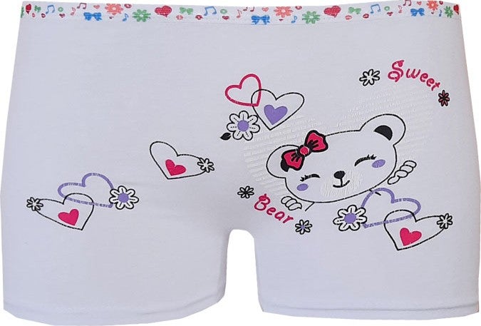 Rival to All 6-Piece Girls' Boxer Colorful Lycra Cotton Underwear Panties