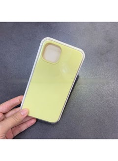 For Iphone16 Liquid Silicone Phone Case For Iphone 16Pro Max/16Pro Full Covering Drop-Resistant Protective Case-Color:Milk Yellow [with Logo]]-Applicable Model:For Iphone16promax [sealed Packaging]