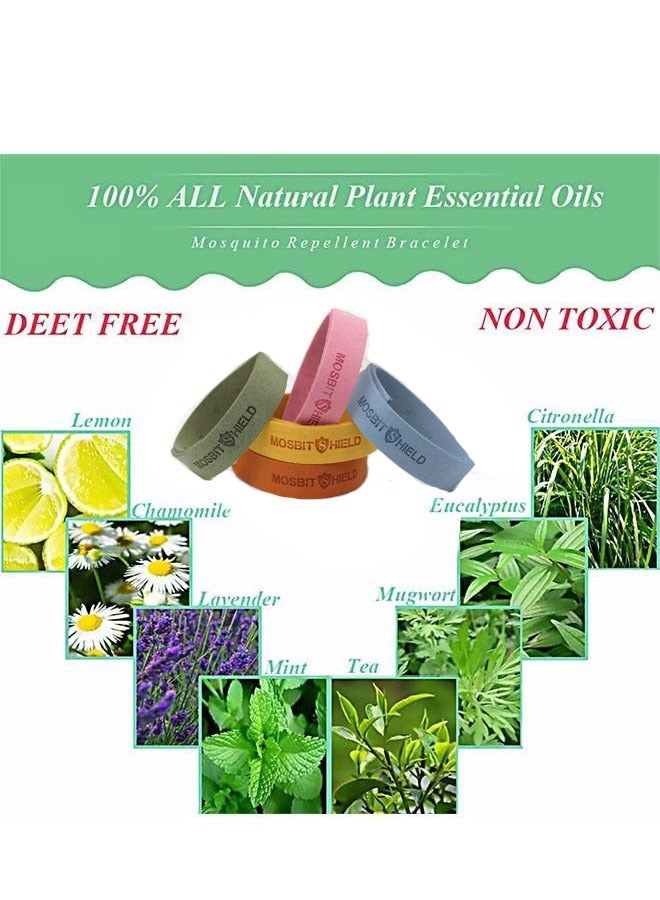 ZVEV 5-Piece Outdoor Insect Repellent Bracelet，Waterproof Outdoor Bug Repellent Wristbands Safe for Adults and Kids - Image 5