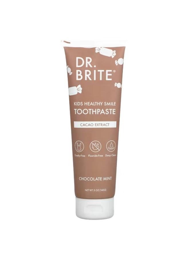 Dr. Brite - Kids, Healthy Smile Toothpaste, Chocolate Mint, 5 oz (142 g) - Image 1