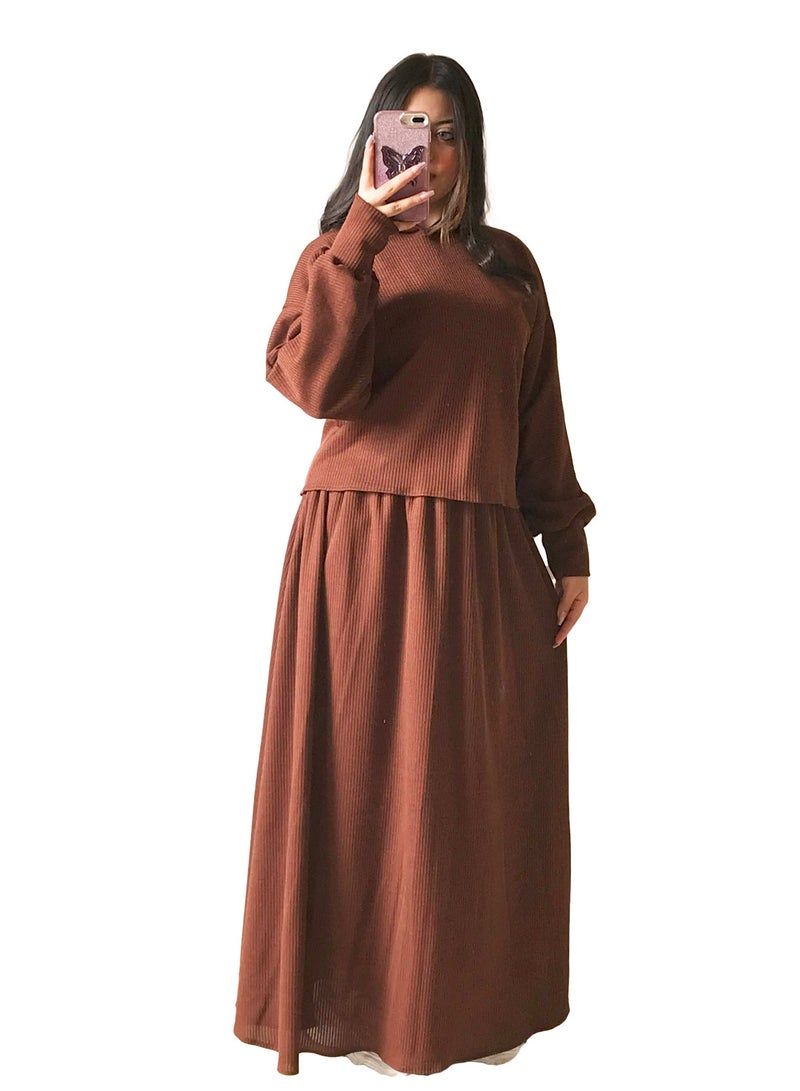 A beautiful and elegant winter rib knit - Image 1