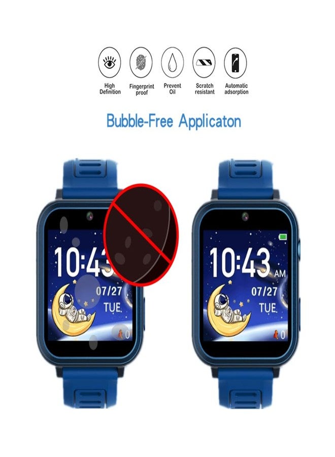 MIHENCE Screen Protector for S16 1.54 Inches Smart Watch, HD PET Protective Film Compatible for Phyulls S16 Smart Watch [6PCS] - Image 2