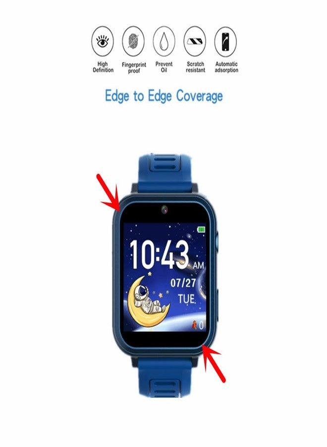 MIHENCE Screen Protector for S16 1.54 Inches Smart Watch, HD PET Protective Film Compatible for Phyulls S16 Smart Watch [6PCS] - Image 3