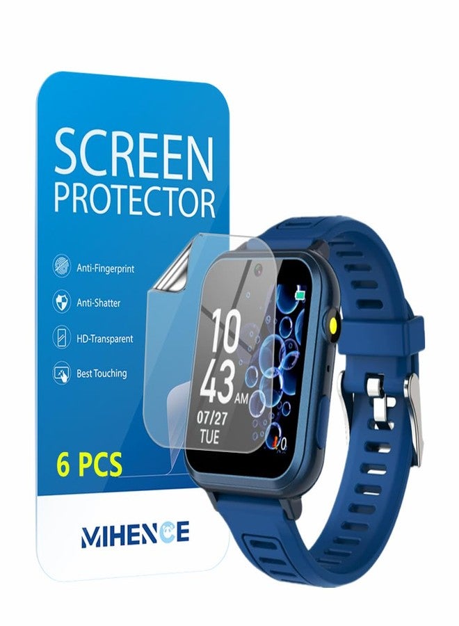 MIHENCE Screen Protector for S16 1.54 Inches Smart Watch, HD PET Protective Film Compatible for Phyulls S16 Smart Watch [6PCS] - Image 1