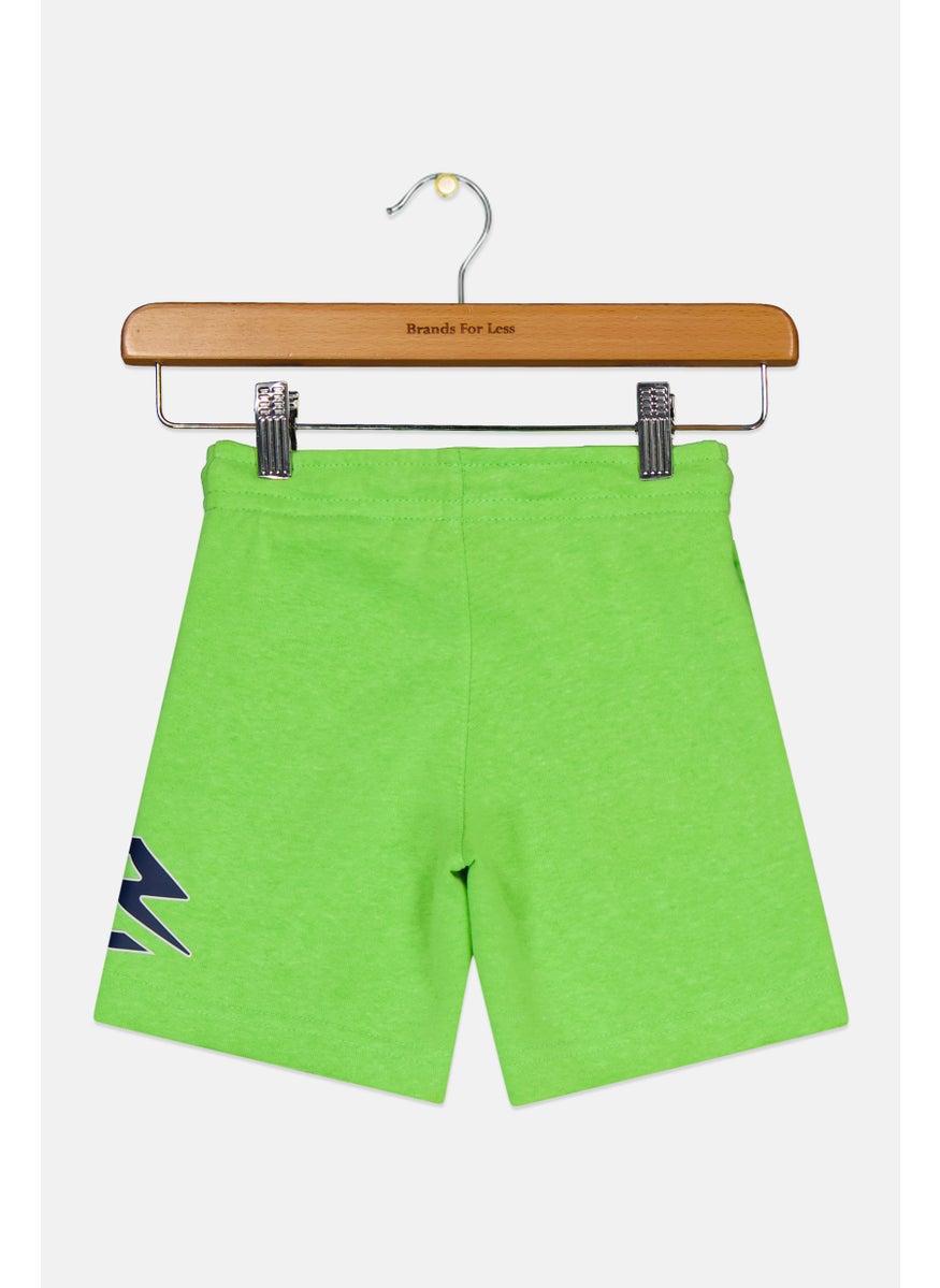 Nike 3Brand by Russell Wilson - Toddlers Boy Sportswear Fit Brand Logo Outdoor Shorts, Lime - Image 1