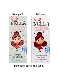Miss NELLA MISS NELLA BUTTERFLY WINGS-Safe Special Glitter lilac Nail Polish for Kids, Non-Toxic & Odor Free Formula for Children and Toddlers, Natural Water Based for Easy Peel Off  - Image 4