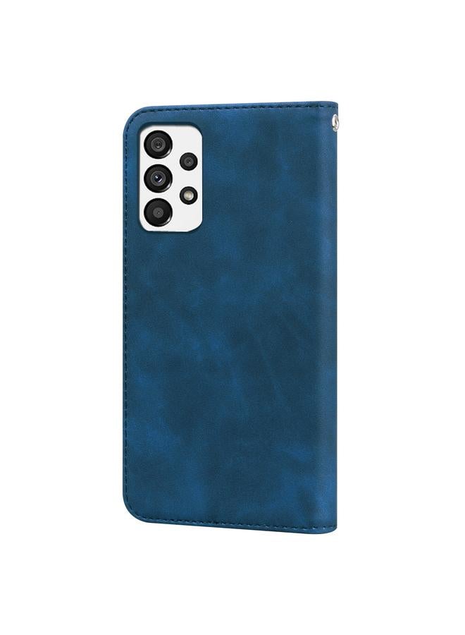 S-TOP Case For Samsung Galaxy A73 5G Frosted Business Magnetic Horizontal Flip PU Phone Case - Image 3