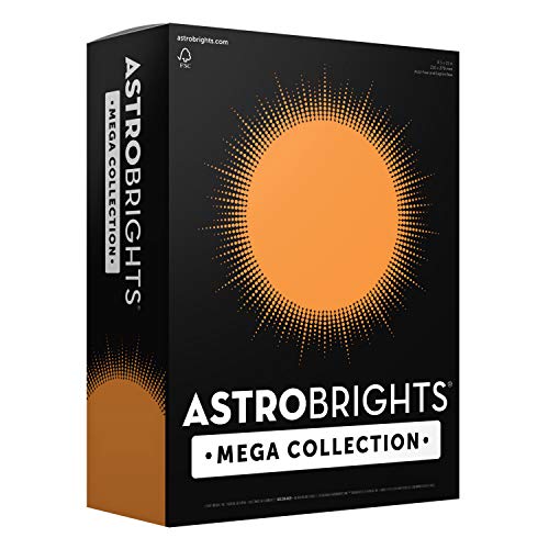 Astrobrights Mega Collection, Colored Cardstock, Bright Orange, 320 Sheets, 65 lb/176 gsm, 8.5" x 11" - MORE SHEETS! (91626) - Image 1