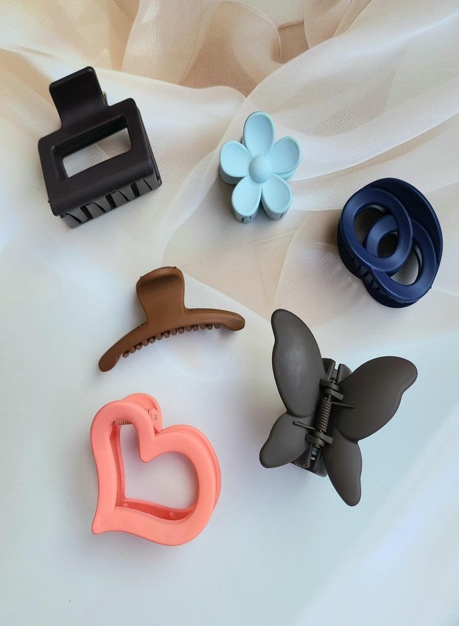 RHOSYN HAIR ACCESSORIES Matte Hair Claw Clips For Thick Hair, Wide-Open Large Hair Clutchers Nonslip Ponytail Holder Barrettes Hair Accessories For Women Girls,Feal Free With Latest Clip - Image 1