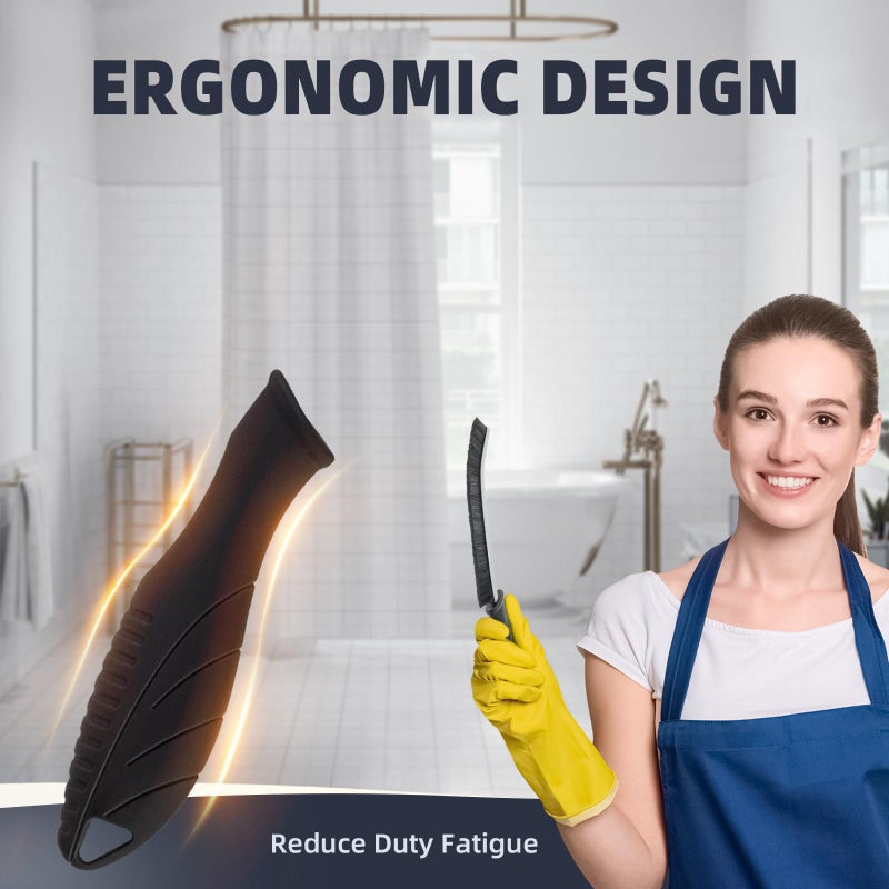 Foogwee Hard Bristle Crevice Cleaning Brush - Home Cleaning Tools  Multi-Purpose Crevice Supplies For Kitchen  Bathroom  Toilet  Window  Vehicle  Faucets  Grout  Home (Black) (3  Black) - Image 2