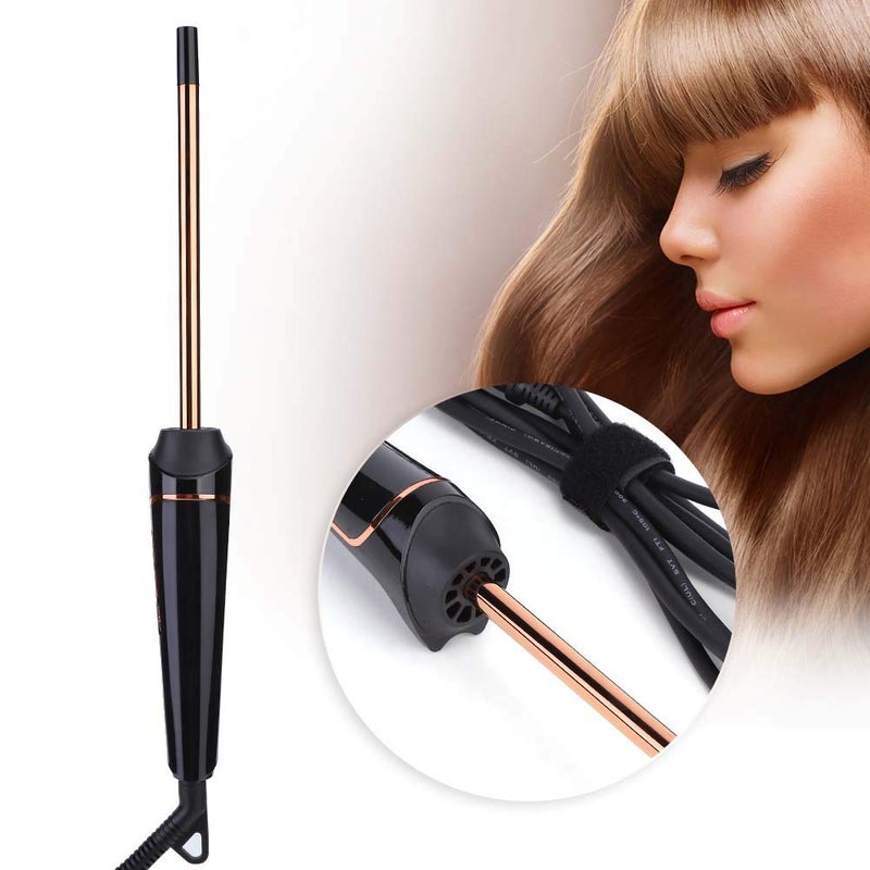 klarako Tourmaline Ceramic Curling Wand, Curling Iron Hair Curler with Ceramic Coating Barrel,Professional Curling Wand Household Electric Hair Curler Curling Iron Hairdressing Styling Tool(US) Us - Image 4