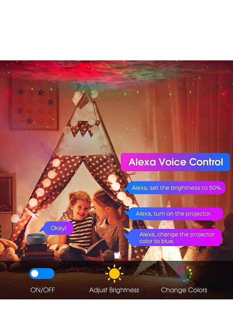 Mi VAZA Galaxy Projector Light Tuya Smart Life Smart Star Projector APP Work With Home Starry Sky LED Night Light - Image 2