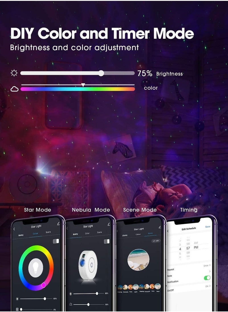 Mi VAZA - Galaxy Projector Light Tuya Smart Life Smart Star Projector APP Work With Alexa Google Home Starry Sky LED Night Light - Image 1