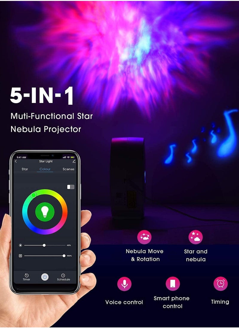 Mi VAZA - Galaxy Projector Light Tuya Smart Life Smart Star Projector APP Work With Alexa Google Home Starry Sky LED Night Light - Image 1