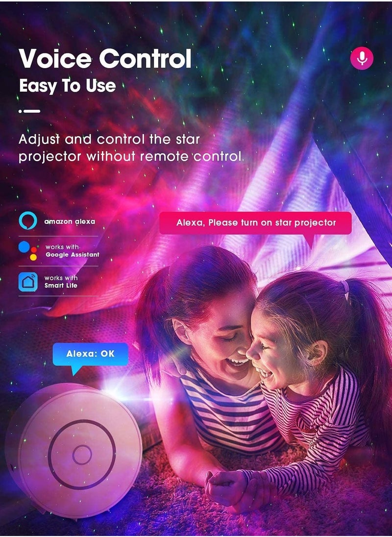 Mi VAZA - Galaxy Projector Light Tuya Smart Life Smart Star Projector APP Work With Alexa Google Home Starry Sky LED Night Light - Image 1