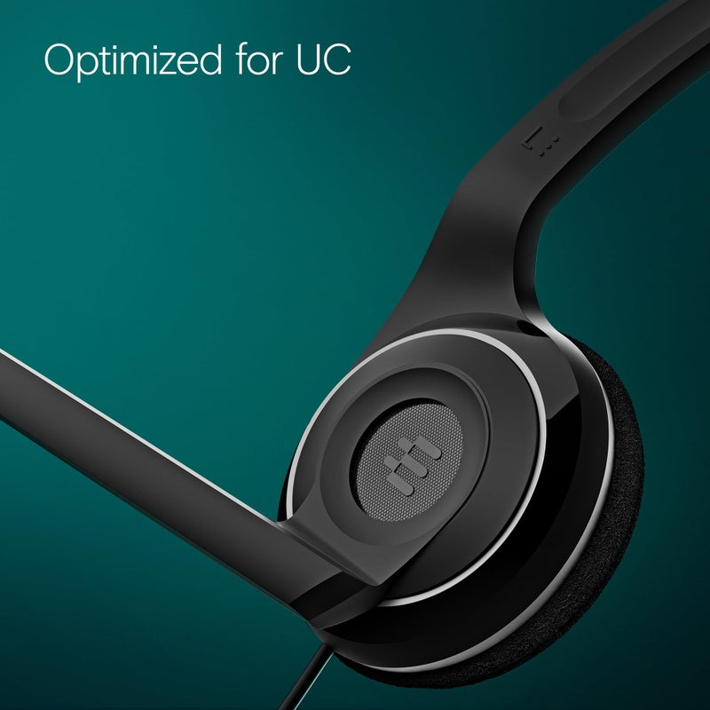 EPOS PC 3 Chat - Durable On-Ear Wired Headset - Noise Cancelling Microphone for Casual Gaming and Easy Connectivity - Lightweight Stereo Quality Sound - Great for Internet Telephony & E-Learners - Image 4