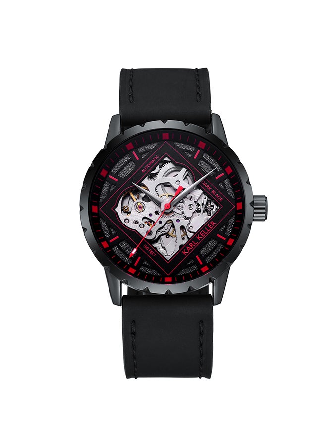 KARL KELLER Men's Analog Round Shape Leather Wrist Watch KKXC5106 - 43 Mm - Image 1
