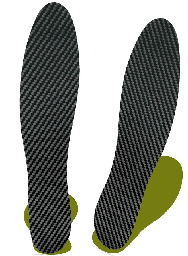 UBARONY Carbon Fiber Insole(1 Pair), Carbon Fiber Foot Plate for Hallux Rigidus, Limitus, Turf Toe, Arthritis, Fractures, Rigid Sole Shoe Insert for Sports, Hiking, Trekking, Alternative to Post Op Shoe,255mm - Image 1
