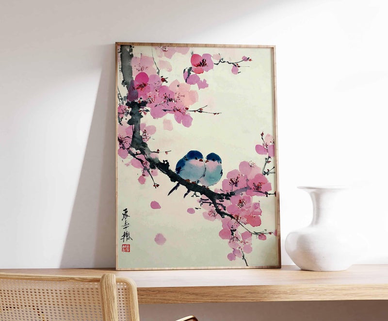 TNESSENTIAL Cherry Blossom Poster, Sakura Wall Art, Japan Poster, Floral Print, Japanese Tree Decor, Nature Art Gift Print - Image 2