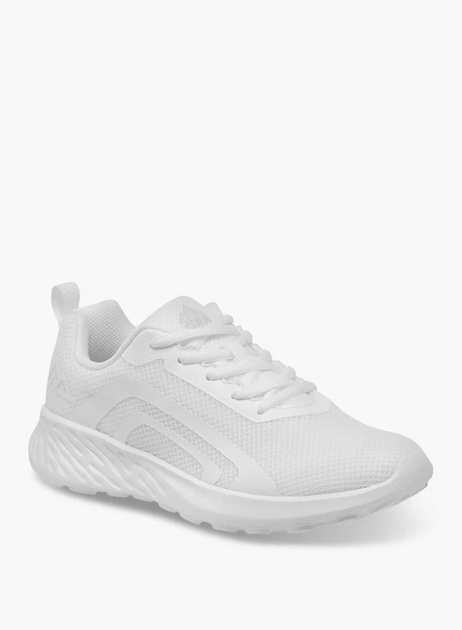 شو اكسبرس Textured Sports Shoes with Lace-Up Closure