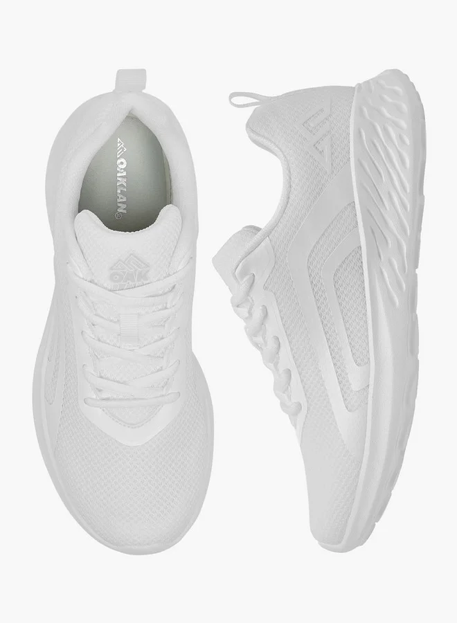 شو اكسبرس Textured Sports Shoes with Lace-Up Closure