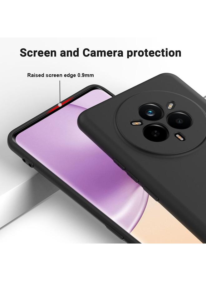 S-TOP Case For Realme 14 Pro+ Pure Color Liquid Silicone Shockproof Phone Case - Image 4