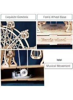Rolife 3D Wooden Puzzle For Adultsmechanical Diy Crafts Kits For Kidsferris Wheels Music Model Kits To Buildbrain Teaser Puzzles For Boys And Girls  - Image 2