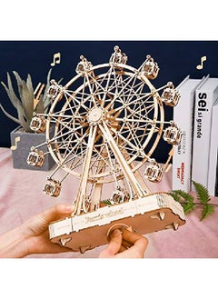Rolife 3D Wooden Puzzle For Adultsmechanical Diy Crafts Kits For Kidsferris Wheels Music Model Kits To Buildbrain Teaser Puzzles For Boys And Girls  - Image 3