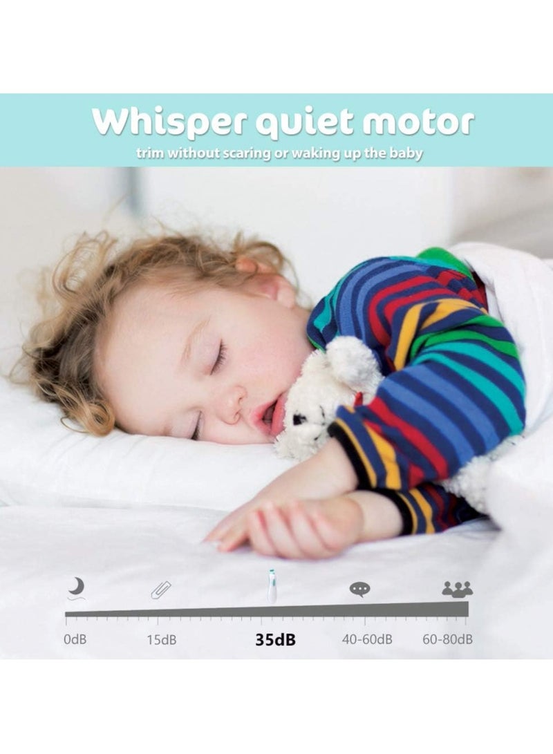 كونسيفيسين مبرد أظافر كهربائي لقص أظافر الأطفال، مجموعة أدوات طحن أظافر آمنة 20 في 1 لحديثي الولادة والأطفال الصغار أو البالغين للعناية بأظافر الأصابع... - Image 5