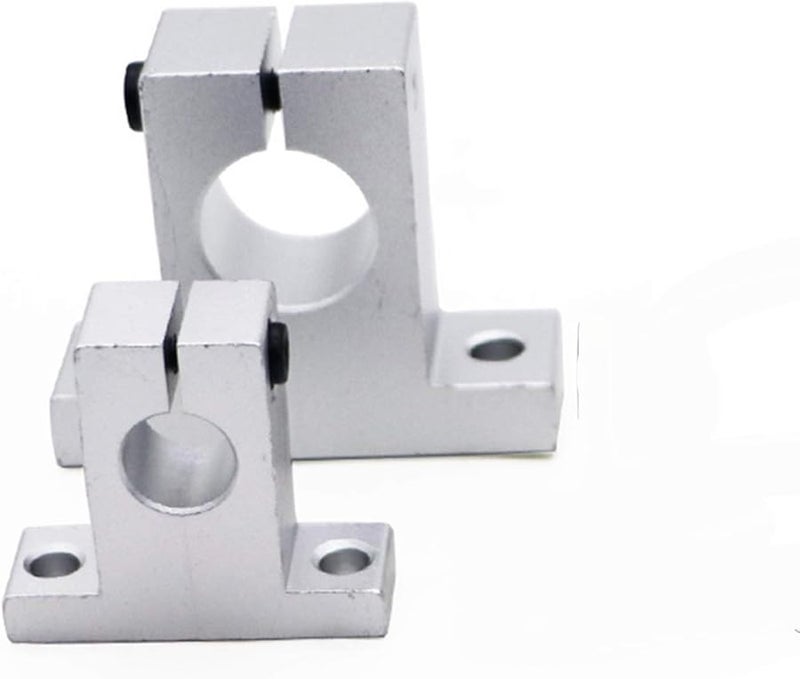 4 قطع دليل محمل خطي دعم عمود 20 ملم لآلة الطحن CNC طابعة ثلاثية الأبعاد - Image 3
