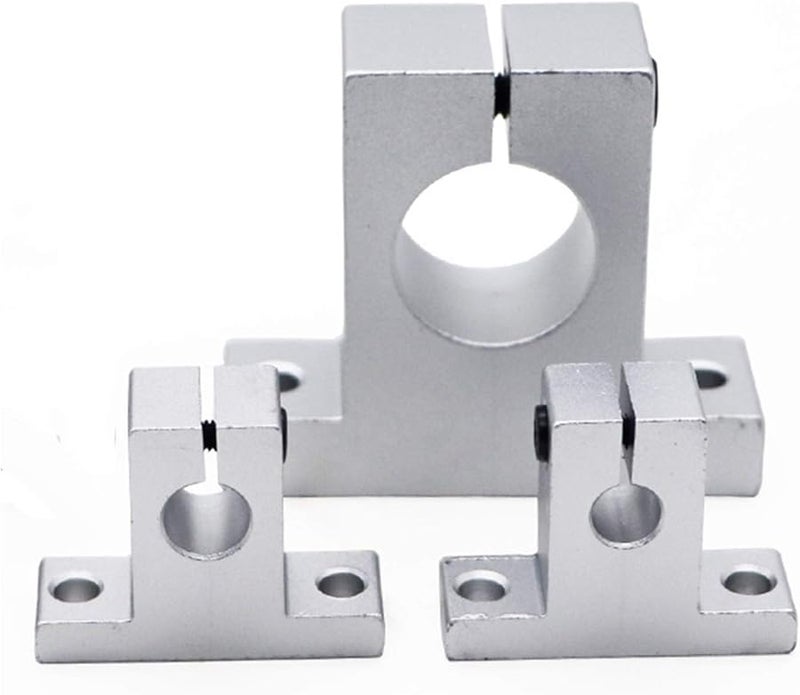 4 قطع دليل محمل خطي دعم عمود 20 ملم لآلة الطحن CNC طابعة ثلاثية الأبعاد - Image 5