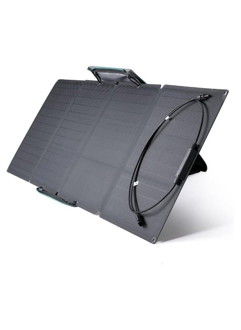 لوحة شمسية محمولة EF ECOFLOW 110 واط لمحطة الطاقة المحمولة ، شاحن للطاقة الشمسية قابل للطي قابل للتسلسل لسلسلة EFDELTA / RIVER المقاومة للماء IP67 للتخييم في الهواء الطلق RV