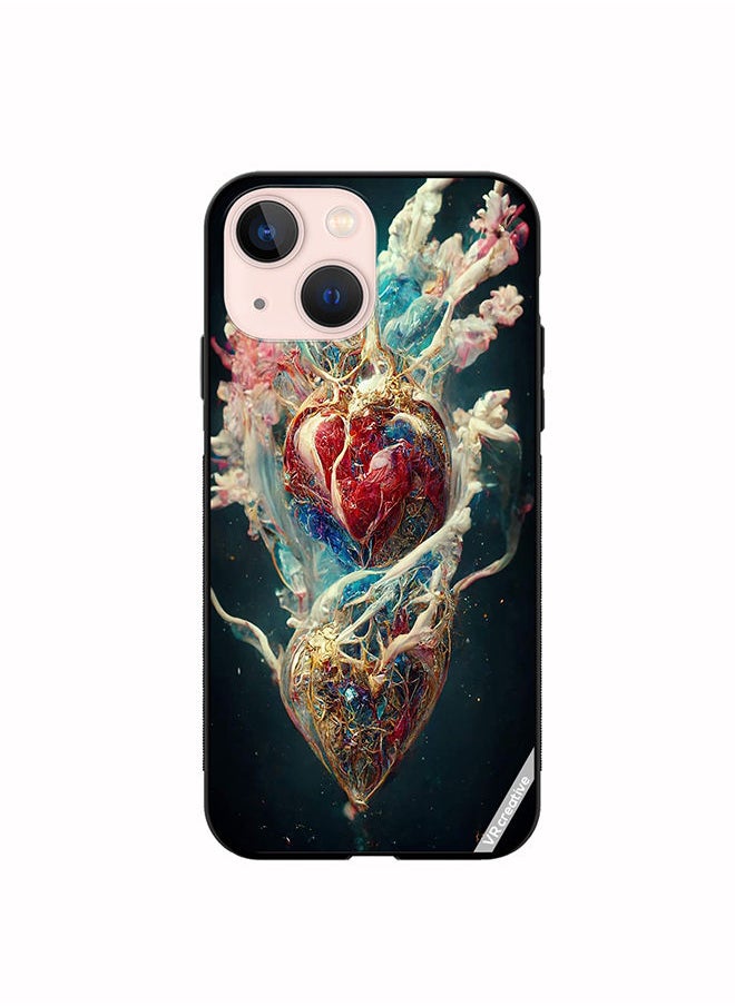 VR CREATIVE Protective Case Cover For Apple iPhone 14 Plus Digital Flesh Design Multicolour  - Image 1