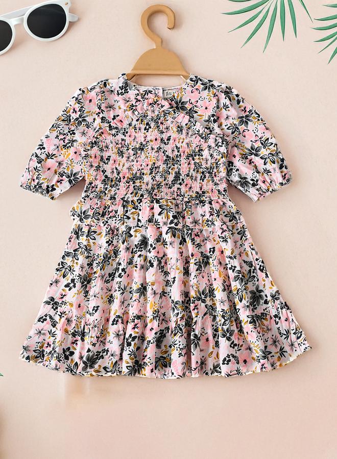 بيلا مودا فستان سموك بنقشة الزهور - Image 1