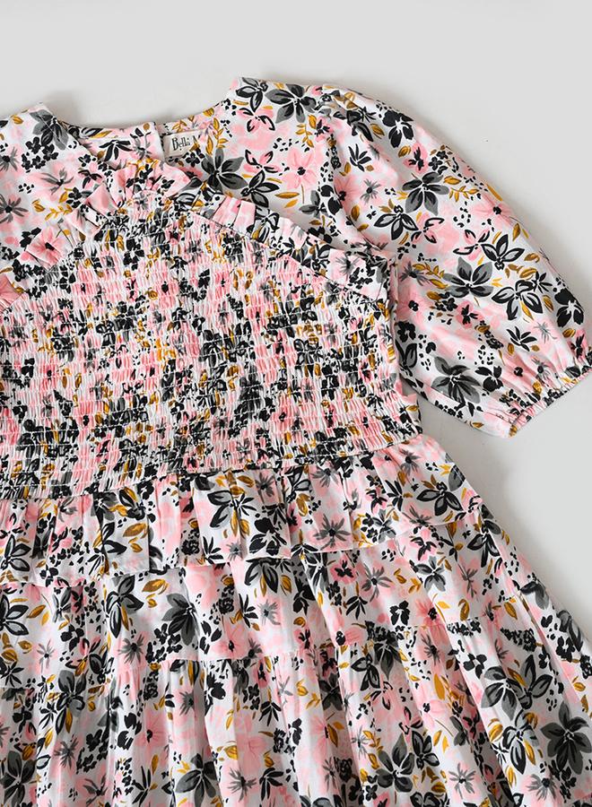 بيلا مودا فستان سموك بنقشة الزهور - Image 4